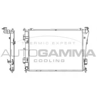 AUTOGAMMA 107389 - Radiateur, refroidissement du moteur