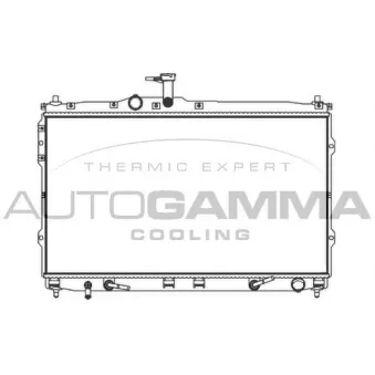 AUTOGAMMA 107393 - Radiateur, refroidissement du moteur