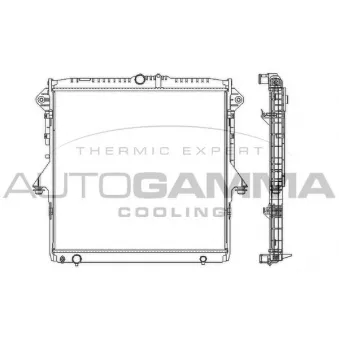 AUTOGAMMA 107401 - Radiateur, refroidissement du moteur