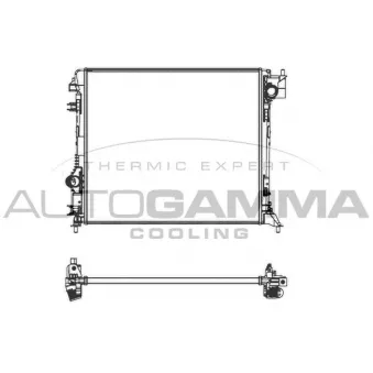 Radiateur, refroidissement du moteur AUTOGAMMA 107438