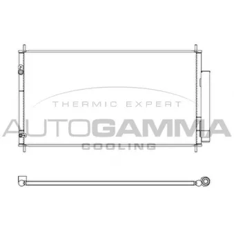Condenseur, climatisation AUTOGAMMA OEM 80110TV0E01