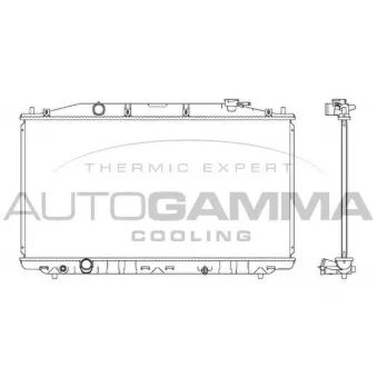 AUTOGAMMA 107445 - Radiateur, refroidissement du moteur