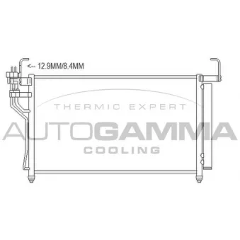 AUTOGAMMA 107455 - Condenseur, climatisation