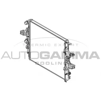 Radiateur, refroidissement du moteur AUTOGAMMA 107456