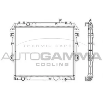 AUTOGAMMA 107457 - Radiateur, refroidissement du moteur