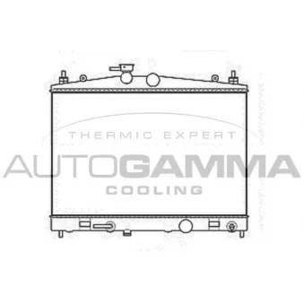 Radiateur, refroidissement du moteur AUTOGAMMA 107458