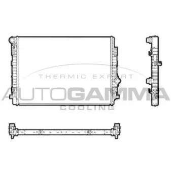 Radiateur, refroidissement du moteur AUTOGAMMA OEM 5q0121251en