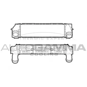 Intercooler, échangeur AUTOGAMMA OEM 7593845