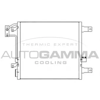 Condenseur, climatisation AUTOGAMMA 107499