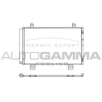 Condenseur, climatisation AUTOGAMMA 107535