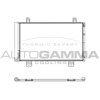 Condenseur, climatisation AUTOGAMMA 107567