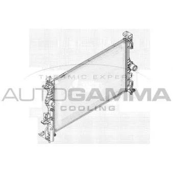 Radiateur, refroidissement du moteur AUTOGAMMA OEM 1300377