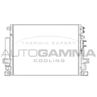 AUTOGAMMA 107606 - Condenseur, climatisation