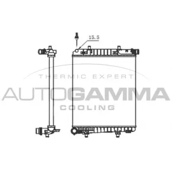 Radiateur, refroidissement du moteur AUTOGAMMA OEM 16400YV030