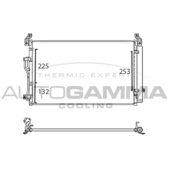 Condenseur, climatisation AUTOGAMMA 107639 Condenseur, climatisation AUTOGAMMA 107639