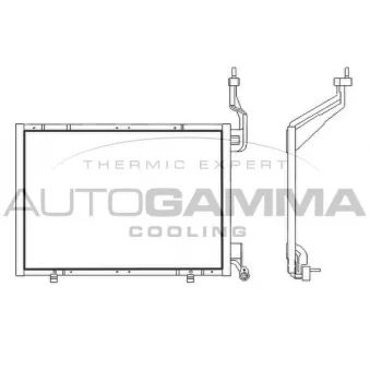 Condenseur, climatisation AUTOGAMMA 107665