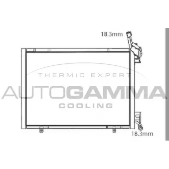 Condenseur, climatisation AUTOGAMMA OEM 1860212