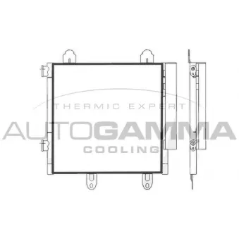 Condenseur, climatisation AUTOGAMMA 107695