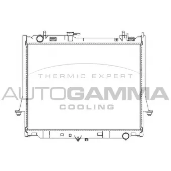 AUTOGAMMA 107716 - Radiateur, refroidissement du moteur