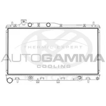 Radiateur, refroidissement du moteur AUTOGAMMA 107722