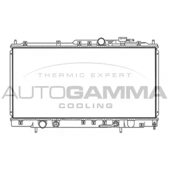 AUTOGAMMA 107724 - Radiateur, refroidissement du moteur