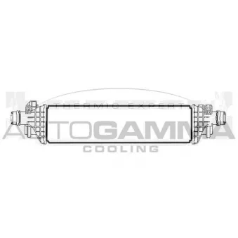 Intercooler, échangeur AUTOGAMMA 107737