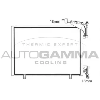 AUTOGAMMA 107775 - Condenseur, climatisation