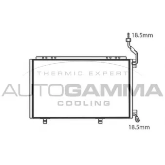 Condenseur, climatisation AUTOGAMMA OEM c1bh19710bb