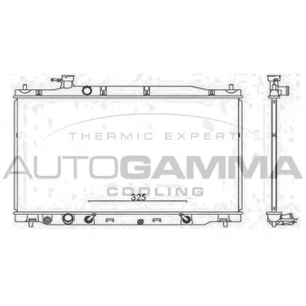 Radiateur, refroidissement du moteur AUTOGAMMA OEM 19010RZAA51