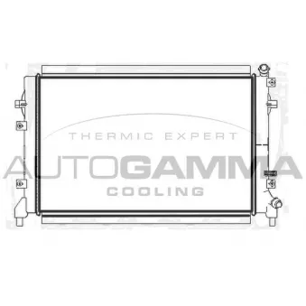 AUTOGAMMA 107817 - Radiateur, refroidissement du moteur
