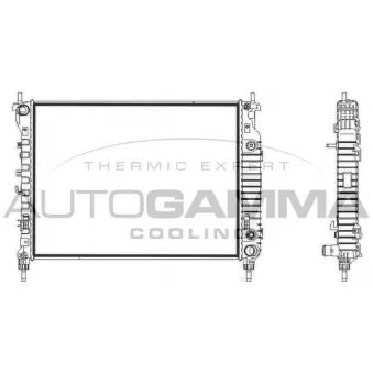 AUTOGAMMA 107839 - Radiateur, refroidissement du moteur