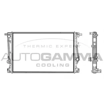 Radiateur, refroidissement du moteur AUTOGAMMA OEM 68229290AC