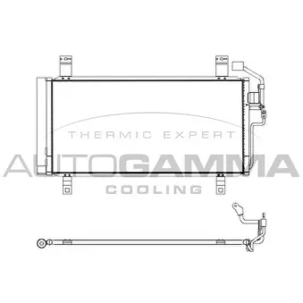 Condenseur, climatisation AUTOGAMMA 107874