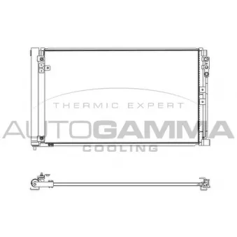 Condenseur, climatisation AUTOGAMMA 107886