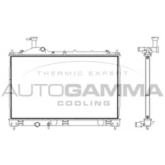 Radiateur, refroidissement du moteur AUTOGAMMA OEM 1350A603