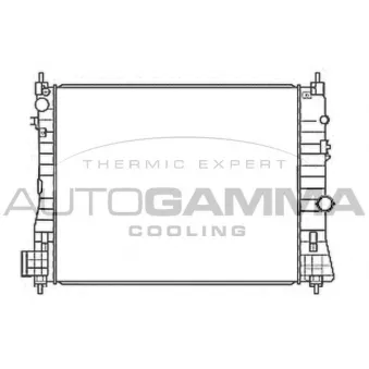 Radiateur, refroidissement du moteur AUTOGAMMA 107896