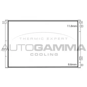 Condenseur, climatisation AUTOGAMMA OEM 504053891