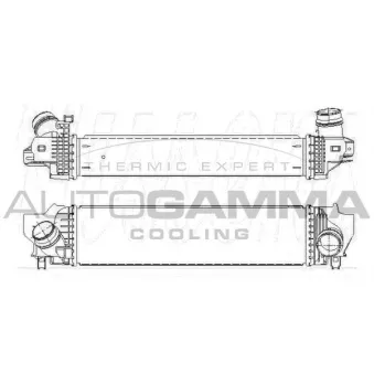 Intercooler, échangeur AUTOGAMMA 110014