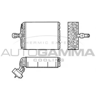 Évaporateur climatisation AUTOGAMMA 112030