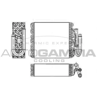 AUTOGAMMA 112074 - Évaporateur climatisation