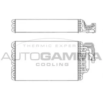 Évaporateur climatisation AUTOGAMMA 112077