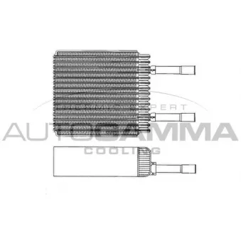 AUTOGAMMA 112101 - Évaporateur climatisation