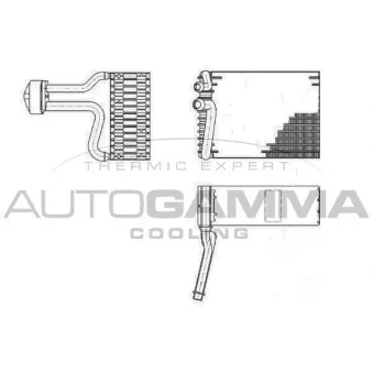 AUTOGAMMA 112167 - Évaporateur climatisation