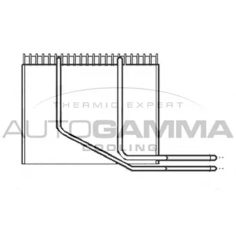 Évaporateur climatisation AUTOGAMMA OEM 7701206348