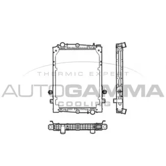 Radiateur, refroidissement du moteur AUTOGAMMA 400074