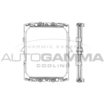 Radiateur, refroidissement du moteur AUTOGAMMA 400086