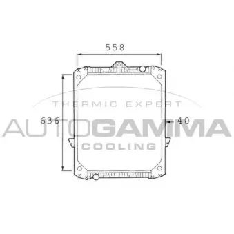 AUTOGAMMA 400216 - Radiateur, refroidissement du moteur