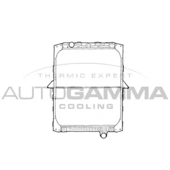 Radiateur, refroidissement du moteur AUTOGAMMA 400228