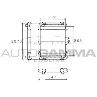 AUTOGAMMA 400384 - Radiateur, refroidissement du moteur