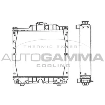 AUTOGAMMA 400402 - Radiateur, refroidissement du moteur